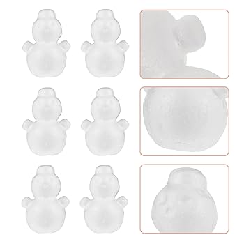 雪だるま Amazon | Lurrose 12個セット 発泡スチロール 雪だるま 雪だるま